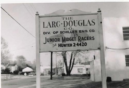 The Larc-Douglas Offyette Quarter Midget sign